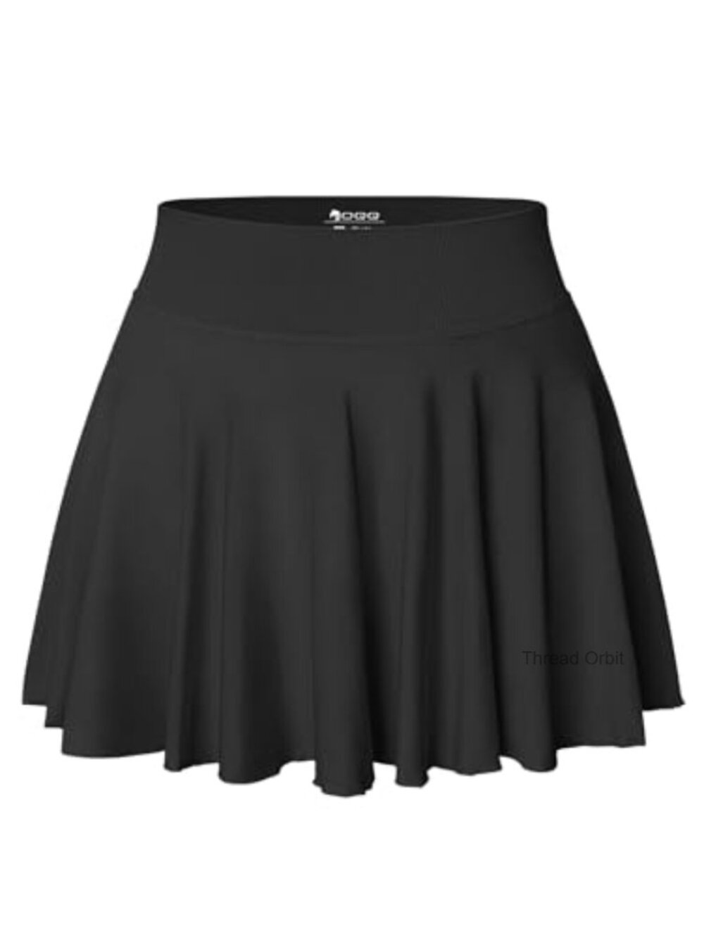 2 in 1 Flowy Flared A-Line Mini Skirt with Pockets High Waisted